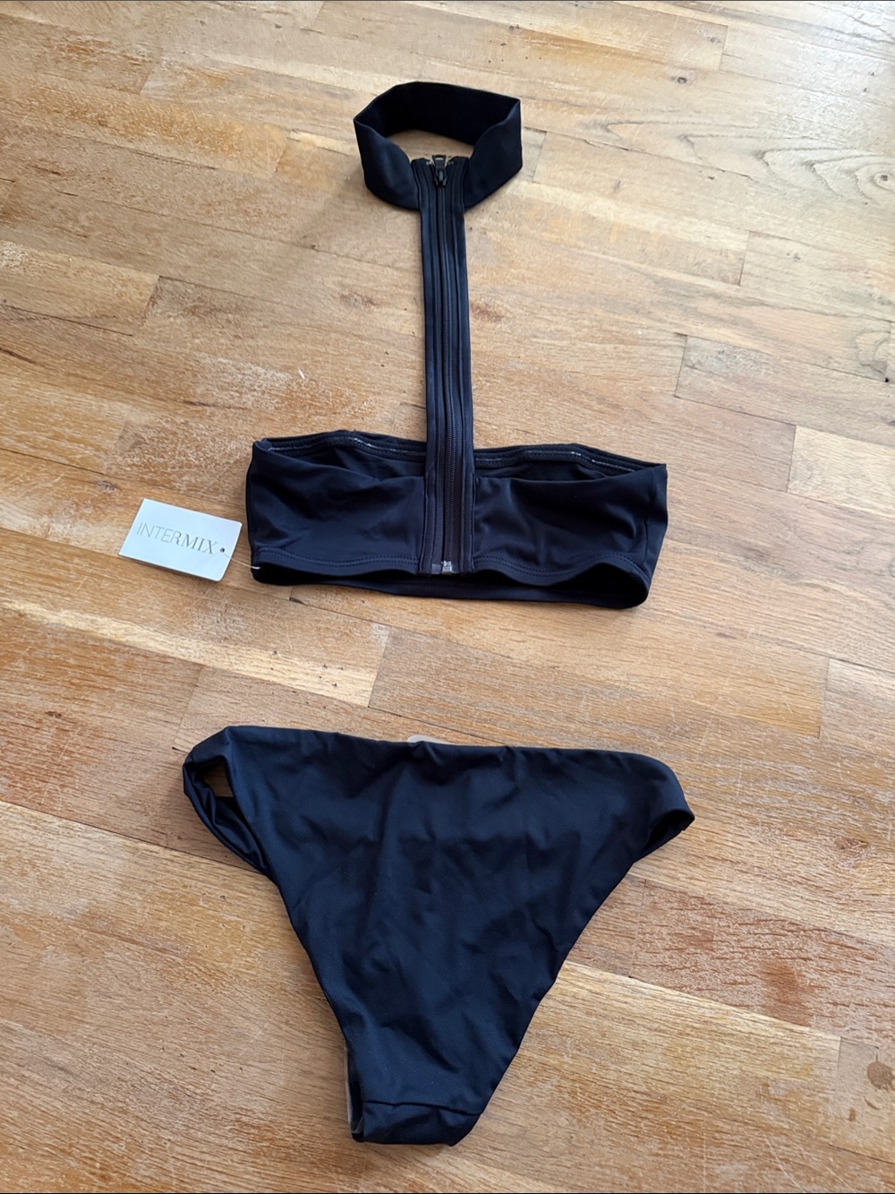 Onia Black Bikini Set with neck strap - Picture 3 of 4